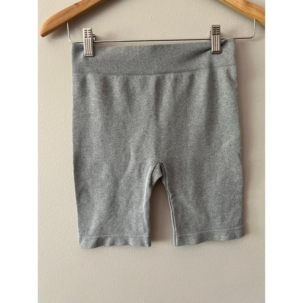 Intimately Free People Ribbed Biker Shorts Gray XS/S